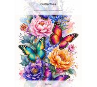 Butterflies: An Adult Coloring Book: 100 Large Single-Sided Butterfly Designs to Color, No Bleed-Through