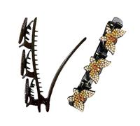 Butterflies Braid Clip, Girls Women Hair Accessories Styling Braid Jewelry, Shiny Hair Braider Cute Hairpin Duckbill Clip Shiny Hair Braider for Work Dance School Wedding