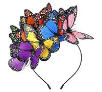 Butterflies Headbands, Elegant Butterflies Headpiece, Tea Hair Hoop, Costume Headband For Girls And Adults, Perfect For Gatherings, Festivals, And Special Occasions
