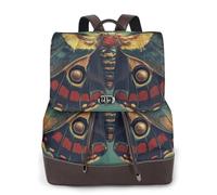 Butterflies in the lake Mochila de viaje para mujer, mochila casual, mochila de cuero estampada para mujer para el trabajo