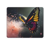 Butterflies in The Mist - Alfombrilla de mouse de escritorio duradera, antideslizante, diseño ecológico para juegos y uso en la oficina.