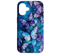 Butterflies Lover Stained Glass Effect Art Stain Glass Carcasa para iPhone 16