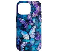 Butterflies Lover Stained Glass Effect Art Stain Glass Carcasa para iPhone 16 Pro