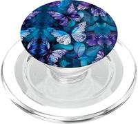 Butterflies Lover Stained Glass Effect Art Stain Glass PopSockets PopGrip para MagSafe