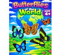 Butterflies of the World Coloring Book for Kids: 50 Iconic Butterflies from Different Countries, Fun and Educational Coloring Pages with Simple Facts for Kids Ages 4-7