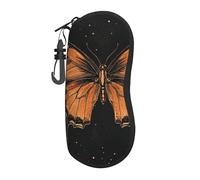 Butterflies On The Planet - Funda para gafas de neopreno suave con cremallera, duradera, portátil, para hombres y mujeres