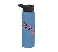 Butterflies Painted CollectionButterfly Lovers Stainless Steel Insulated Water Bottle