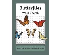 Butterflies Word Search Puzzle Book: Fun Word Search Puzzles with Large Print Featuring Butterflies, Nature, Flowers, and More | 6x9 Inch Book, 110 ... for Vacations, Holidays, and Leisure Time