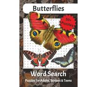 Butterflies Word Search: Winged Wonders: Easy-to-Read Butterfly Word Searches & Solutions