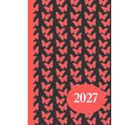 Butterfly 2027 Week To View Hardback Planner With Monthly Calendar and Notes: Nature Weekly Schedule and Journal