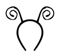 Butterfly Antenna Headband - Diadema ajustable para Halloween, cosplay
