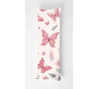 Butterfly Body Pillow Case Cover 60x180cm, Long Backrest Cushion Pillow Protector with Zipper, Decorative Bedding Pillowcase, Soft Body Pillow Cover for Couch Bedroom Feathers