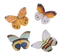 Butterfly Bookmark, Page Marker, 4 piezas Traditional Colorful Bookmarks Set to Students and Readers, Decorative Stationery Gift for Kids Women Teachers, Birthday School Reading 2.09x1.57 pulgadas