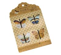 Butterfly Bookmark, Page Marker Set, 2.09x1.57in Colorful Stationery Supplies, Traditional Decorative Design, Creative Paper Marker for Students, Friends, Readers, Kids, School Teachers
