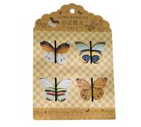 Butterfly Bookmark, Page Markers Bookmarks, 4 Pieces Stationery Supplies, Traditional Colorful Decoration, Perfect for Students, Friends, Readers, Kids, Women, Birthday , School Teachers, 5.3x4cm