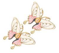Butterfly Brooches for Women 2pcs Alloy Breastpins Elegant and Versatile Clothing Decorations