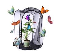 Butterfly Cage - 16x16x24In Foldable Ladybug, Enclosure with Zipper, Translucent Net For Plant Nursery Fruit Tree | Berry Bush Tomato Patio Greenhouse Outdoor Yard Garden Backyard Farm Crop
