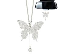 Butterfly Car Rear Mirror Hangings - Rear Mirror Accessories | Pendant Charm, Car Decorations, Window Hangings, Butterfly, Crystal Rhinestone, Wall Hangingss, Cars Accessories