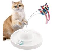 Butterfly CatToy- Interactive Spinner, Safe Kitten PlayToy| Multipurpose Automatic Moving CatchToy, Indoor Pet Exercise Game, Multifunctional Active Cat Entertainment Device for Home