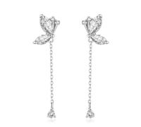 Butterfly Chain Stud Earrings For Women Girls Wedding