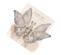 Butterfly Clips for Hair | Colorful 3D Rhinestone Flying Pins | Butterfly Wings Clips | for Holiday Festival Travel Wedding Bridal Party Summer Daily New Year Birthday
