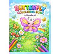 Butterfly colouring book: by MahaSanVi