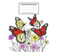 Butterfly Composition book - Thoughts that Take Flight: Perfect for writing, journaling, or dreaming / College Ruled / 100 Pages / 8.5x11 Inches