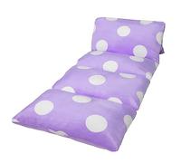 Butterfly Craze Funda de Almohada de Tumbona, Asiento cómodo para niños y Adultos, cojín de Suelo reclinable, colchoneta para la Siesta de niños pequeños, Solo Funda, Lunares morados, tamaño King