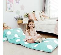 Butterfly Craze Funda de Almohada de Tumbona, Asiento cómodo para niños y Adultos, reclinable para Mayor Comodidad, colchoneta para Siestas de niños pequeños, Solo Funda, Lunares Aqua, King