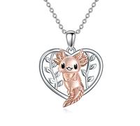 Butterfly Dragonfly Hummingbird Axolotl Bunny Cat Dog Frog Guinea Pig Turtle Highland Cow Horse Wolf Sloth Mermaid Phoenix Unorn Pendant Necklaces Animal Jewellery s for Women