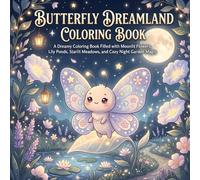 Butterfly Dreamland Coloring Book: A Dreamy Coloring Book Filled with Moonlit Flowers, Lily Ponds, Starlit Meadows, and Cozy Night Garden Magic