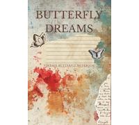 Butterfly Dreams: Vintage Butterfly Notebook: College Ruled Lined Notebook for Women and Teen Girls | 6 x 9 Inches | 120 Pages | Matte Cover