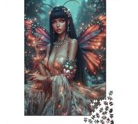 Butterfly Fairy Rompecabezas para Adultos Enchanted Forest 1000 Piezas Papel Reciclado para Adultos Rompecabezas Juego Educativo para Relajarse 38x26cm/1000pcs