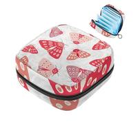 Butterfly First Period Kit para niñas, bolsa menstrual de tampón, soporte para almohadilla de lactancia con cremallera, organizador de servilleta sanitaria