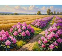 Butterfly Flower 30 Piece Jigsaw Puzzles for Adults, Colourful, Challenging & Brainteasing Adult Puzzles 30 Pieces Field, Fun jigsaws for The Whole Family 10x8 Inch