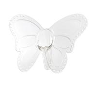 Butterfly Flower Vase - Pet 21x28.5x8cm | Flower Vase, Clear Aesthetic Butterfly Centerpieces For Tables | Floral Arrangements For Home Living Room Kitchen Farmhouse Office Wedding