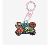 Butterfly Garden - Etiquetas de identificación personalizadas para mascotas, de acrílico de calidad, elegantes y duraderas