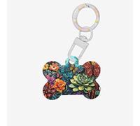 Butterfly Garden - Etiquetas de identificación personalizadas para mascotas, de acrílico de calidad, elegantes y duraderas