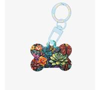 Butterfly Garden - Etiquetas de identificación personalizadas para mascotas, de acrílico de calidad, elegantes y duraderas
