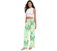 Butterfly Garden - Pantalones de yoga para mujer, ligeros, con tacto modal, Butterfly Garden, S