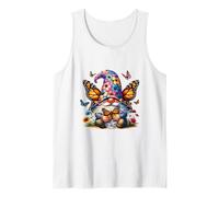 Butterfly GNOME Graphic For Women Men and Kids Floral Summer Camiseta sin Mangas