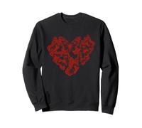 Butterfly Heart Design For Valentine's Day Vibes Sudadera