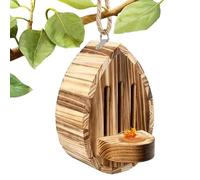 Butterfly House, Multifunctional Wooden Natural Teardrop Shelter, Outdoor Butterfly Habitat Decoration For Yard Grassland Pathway Driveway Patio Balcony Garden Pollinator Resting Display Use