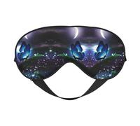Butterfly in The Night - Máscara de seda para dormir, correa elástica, viaje y siesta, sombra de ojos suave para viajes, yoga y siesta