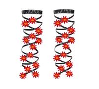 Butterfly Leg Wraps, Elastic Cross Bandage Garter Straps, Gothic Costume Accessories for Cosplay, Halloween, Travel, Parties, Birthdays, and Festival Outfits, 61.02 inches