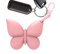 Butterfly Lip Gloss Holder, Silicone Keychain Balm Case, Protective Sleeve Pocket Organizer, Travel Lipstick Storage Accessory, Backpack Bag Charm Use, For Women Teen Mother Grandma Gift 2.36 Inches