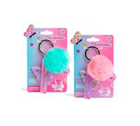Butterfly Lip & Pompom Llavero