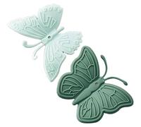Butterfly Mini Silicone Oven Mitt, Magnetic Heat Resistant Gloves for All Pot, Oven, Air Fryer, Pot Holders for Kitchen, Pinch Grip ( 2 Pcs,Green)