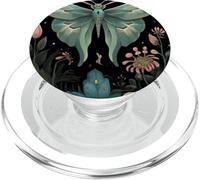 Butterfly Moon Flower PopSockets PopGrip para MagSafe