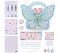 Butterfly Nail Polish | Fun Nail Art Set with Colorful Decorations for Holiday and Celebrations | Perfect for Christmas, Birthdays, and Children's Day